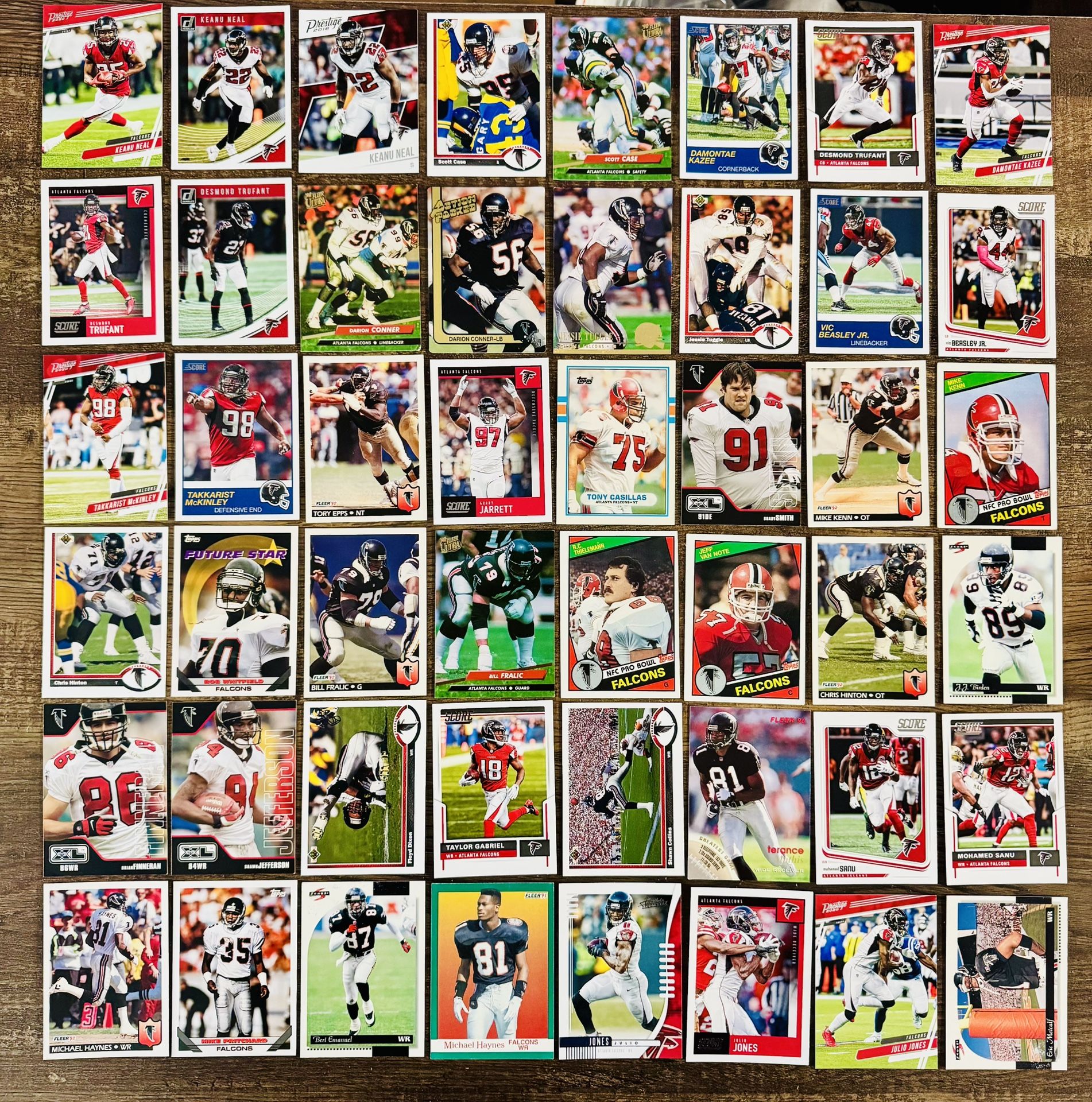 Atlanta Falcons Football Card Lot (84) Matt Ryan, Julio, Stars, RCs, Inserts