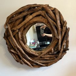 Mirror Uttermost Brand.  Diameter Total.  28”.  Diameter No mirror 13”