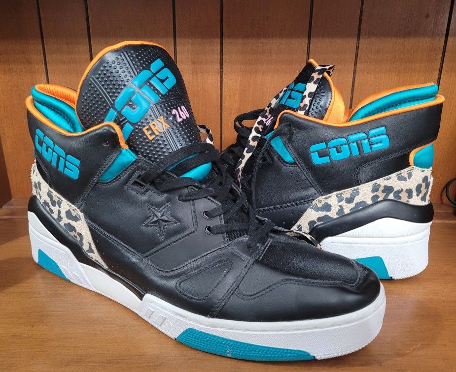 Converse Just Don Mid Animal - Black Teal men's sz 15