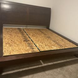 King Size Sleigh Bed - Solid Wood 