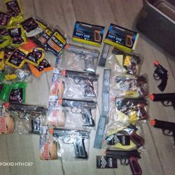 (15) Soft BB toys & (22) Bags Of Different Color BBs
