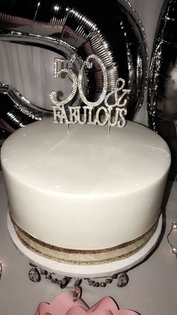 50 cake topper
