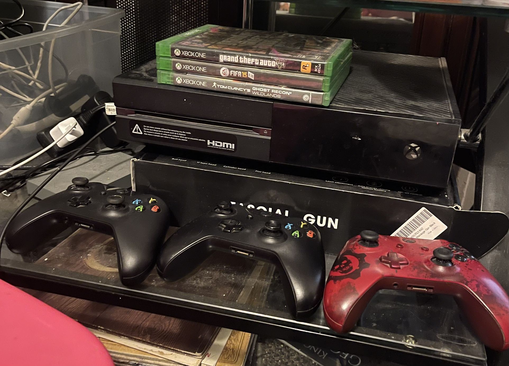 Xbox One 500GB W/3 Controllers & 3 Games