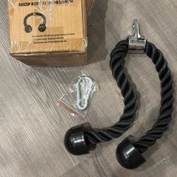 Tricep Pulldown Rope Gym Workout Equipment