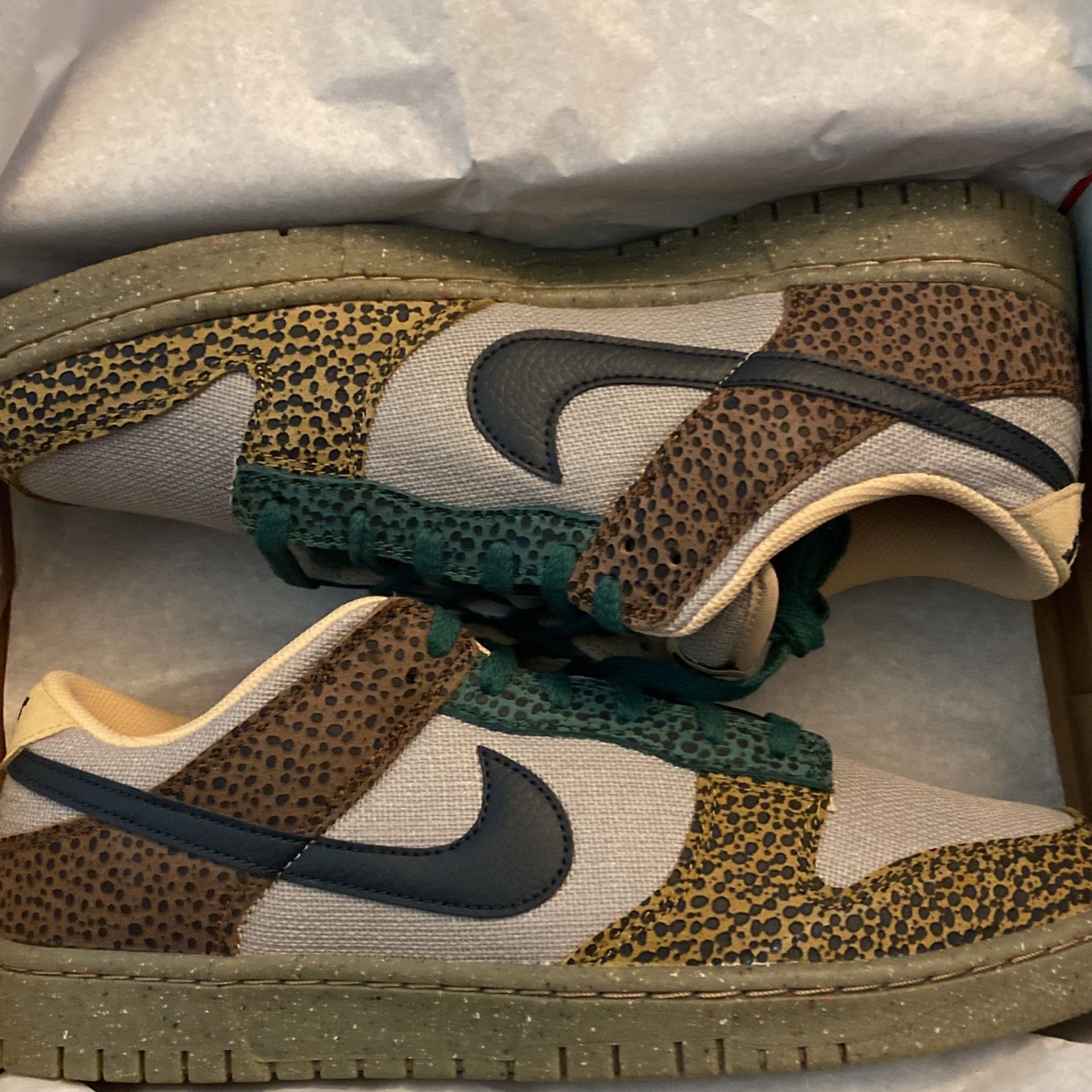 Nike Dunk Low Safari Golden Moss Size 12 for Sale in Beaverton, OR
