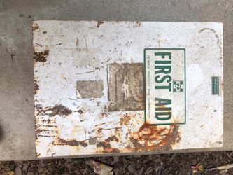 Vintage Zee Medical Metal First Aid Box / Toolbox