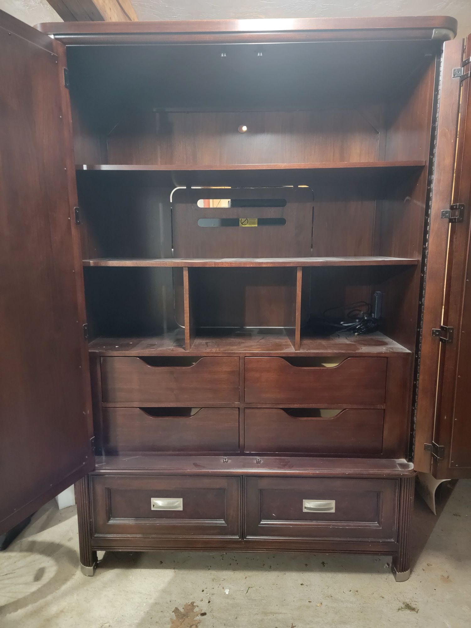 Large Entertainment Center with Doors