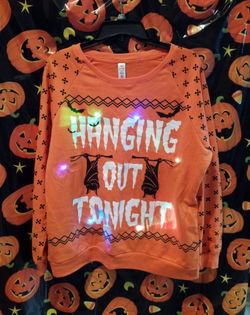 *LIGHT UP* HALLOWEEN COSTUME SWEATSHIRT SIZE 2XL