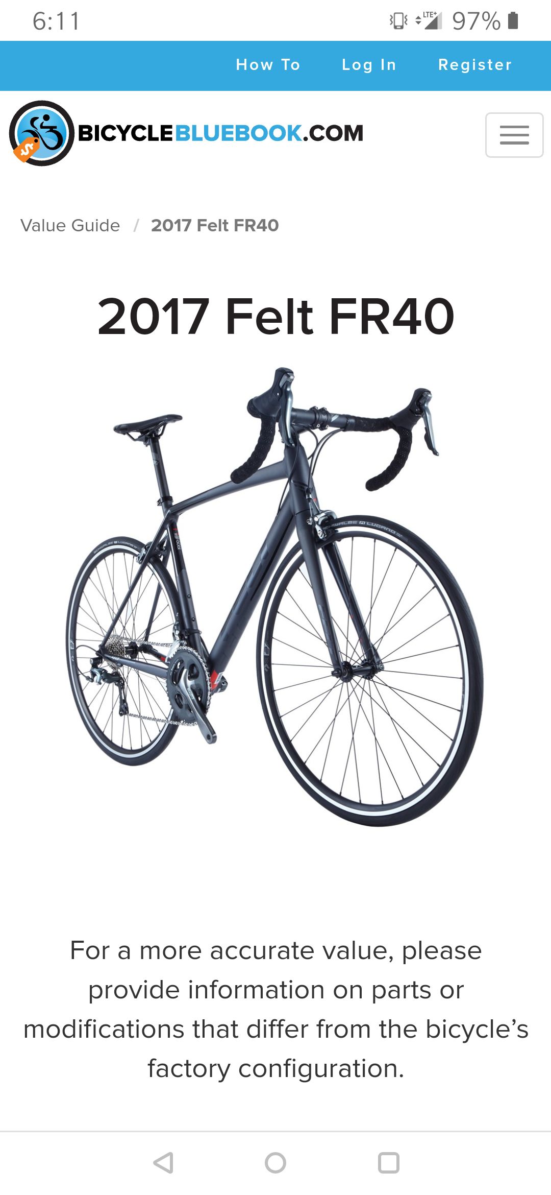 FR40 2017 47cm road bike