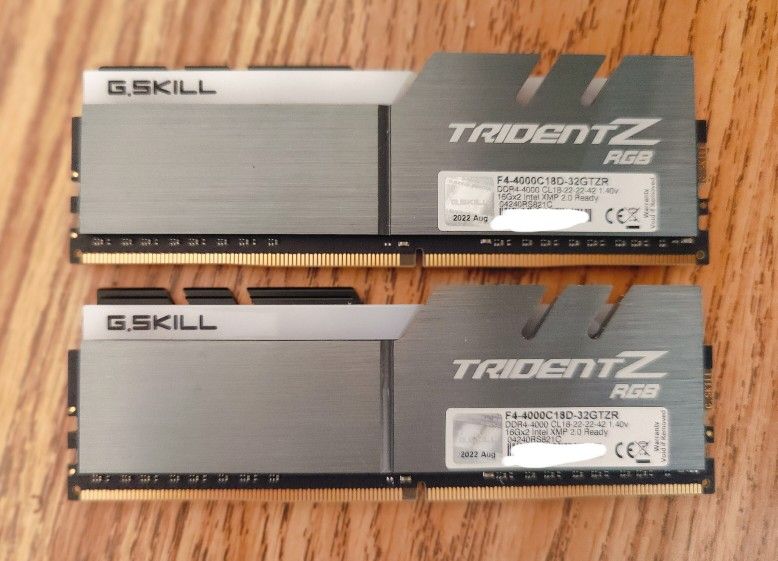 G.Skill TridentZ RGB 32gb 4000mhz
