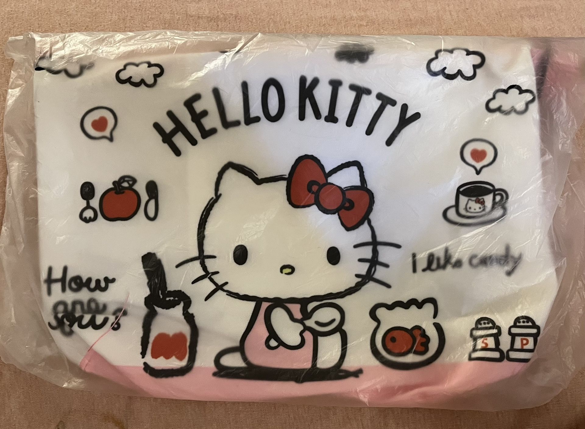 Brand New Adult Hello Kitty Purse White & Pink In Factory Bag