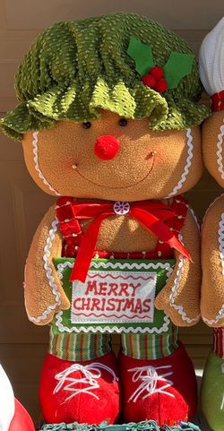 New With Tag Christmas Gingerbread Girl Greeter 