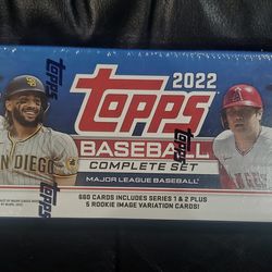 2022 Topps Baseball Cards Complete Ser New Sealed