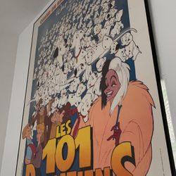 Disney 101 Dalmatians Movie Poster framed 