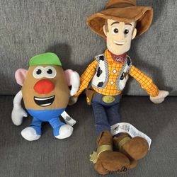 Toy Story plush lot - Woody & Mr Potato Head 
Both in excellent condition