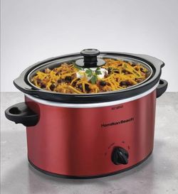Slow Cooker Stone and Metal Hamilton Beach NEW