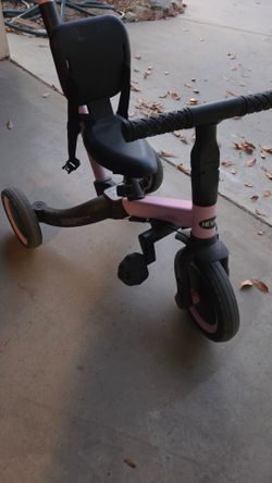 Pink Kids Tricycle with Parent Handle