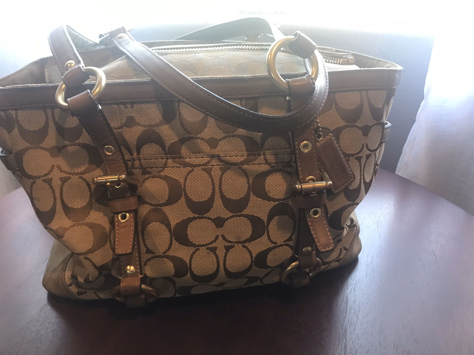 Coach brown purse