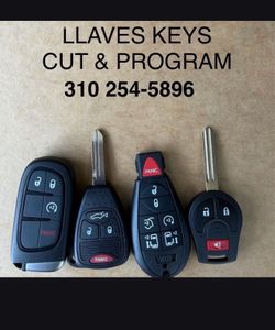 Llaves y controles para carros keys fobs  Chevy gmc Cadillac Toyota Honda Dodge jeep Chrysler Ford Lincoln Nissan Infiniti kia