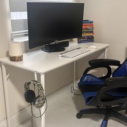 White Office Desk - Mesa De Escritorio Blanca