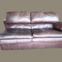 Wall Side To Seat Bed Couch. Faux Leather