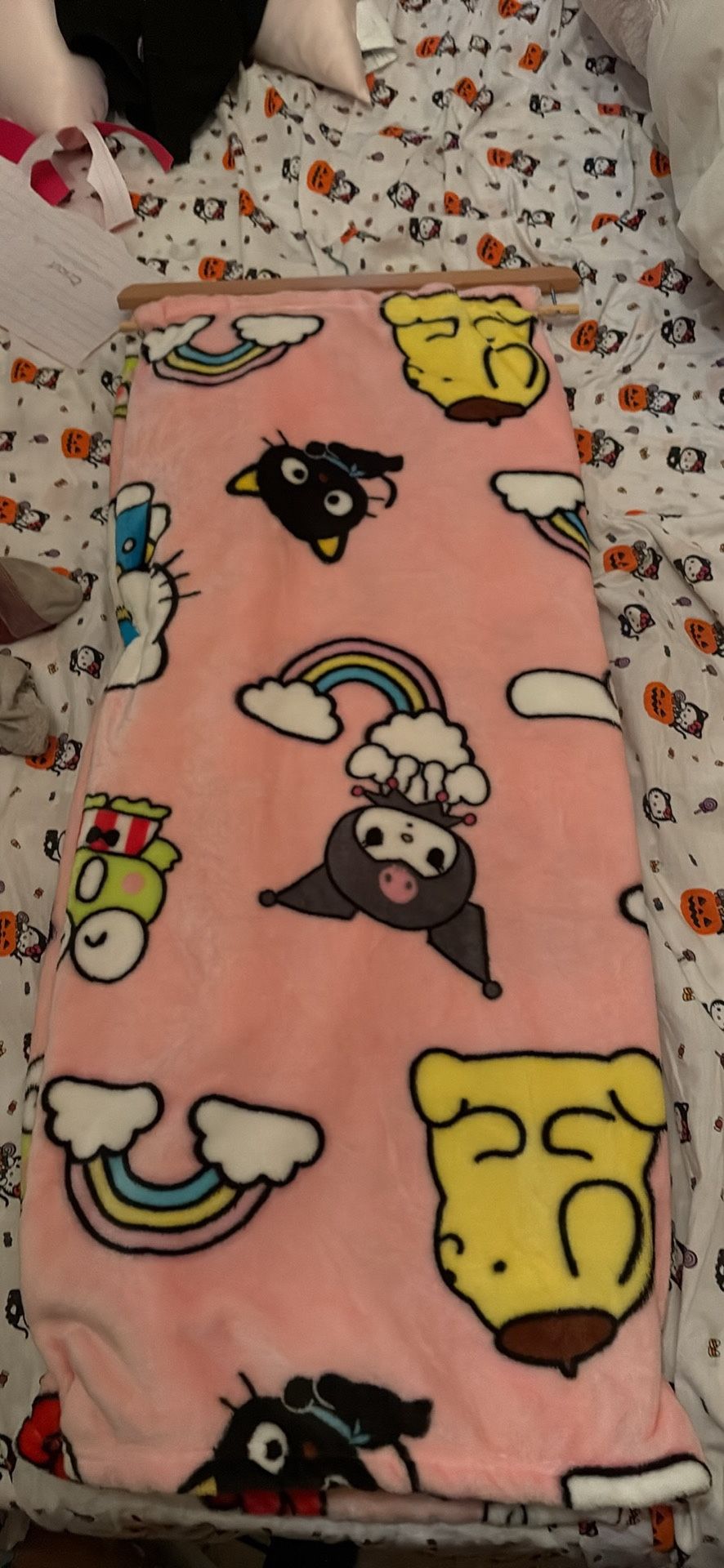 Pink Hello Kitty and Friends Blanket 