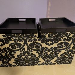 Ottoman W/Trays And Storage