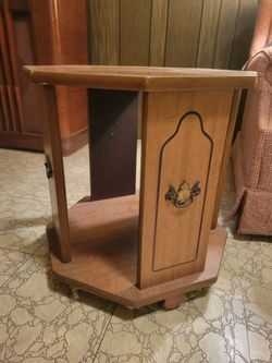 Octagonal Wooden Side Table
