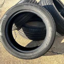 4x Like New Continental tires 245/45r18 98%   Never damaged only driven 200 miles . 2024 tires