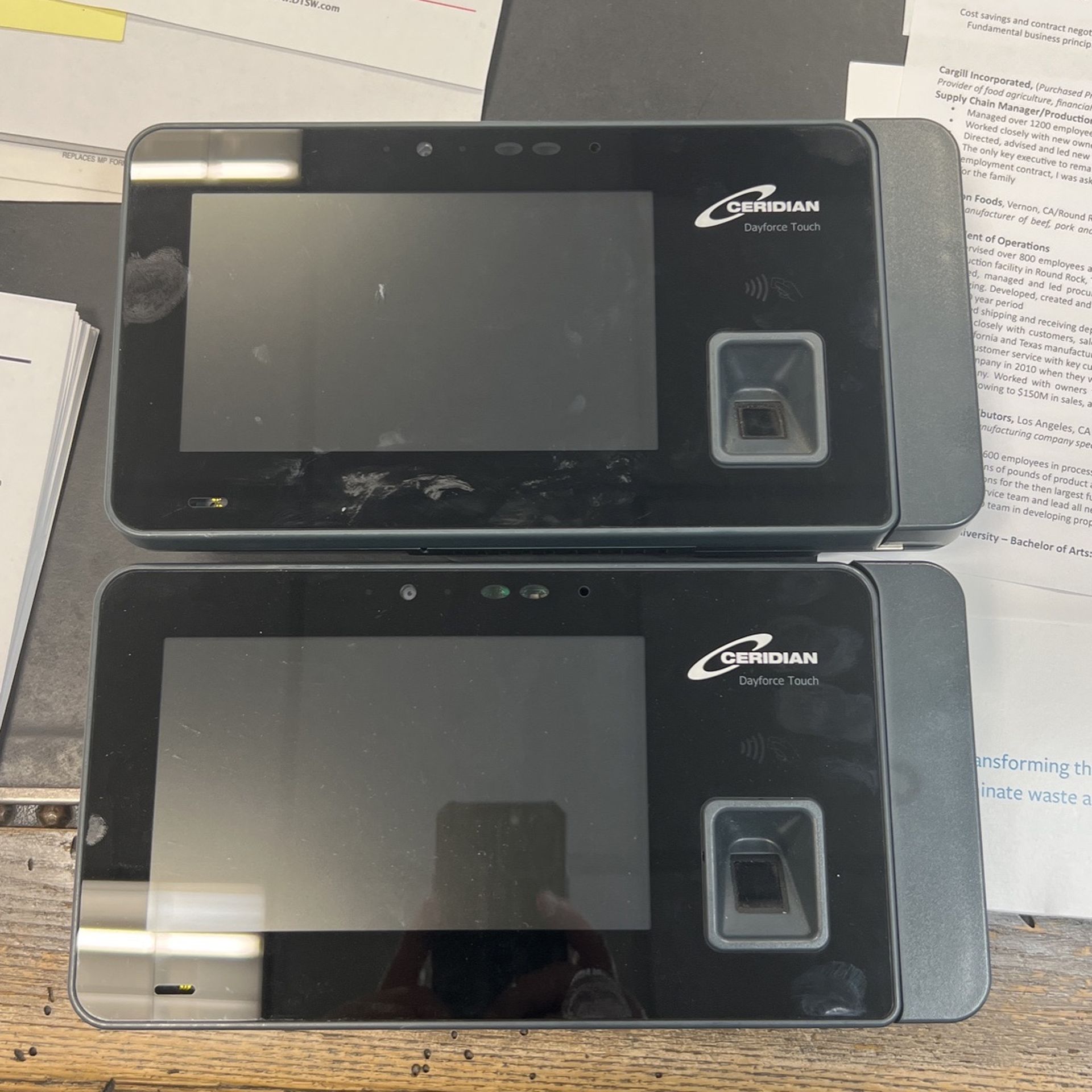 Ceridian Dayforce Biometric Time Clocks