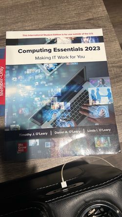 Mc grawhill Computing essentials 2023  book