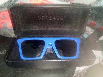 Blue Versace glasses