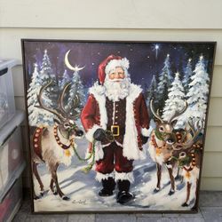 Large Santa Canvas 