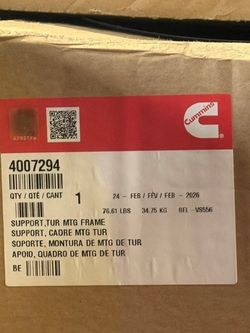 CUMMINS TURBO CHARGE SUPPORT OEM (contact info removed)