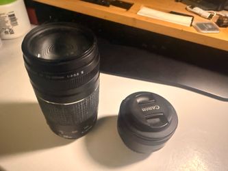 Canon stock camera lenses, T7i