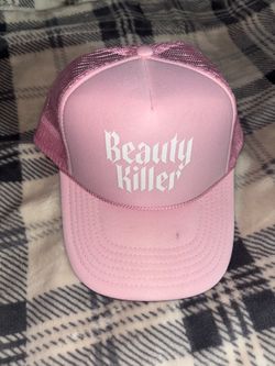 Pink trucker hat