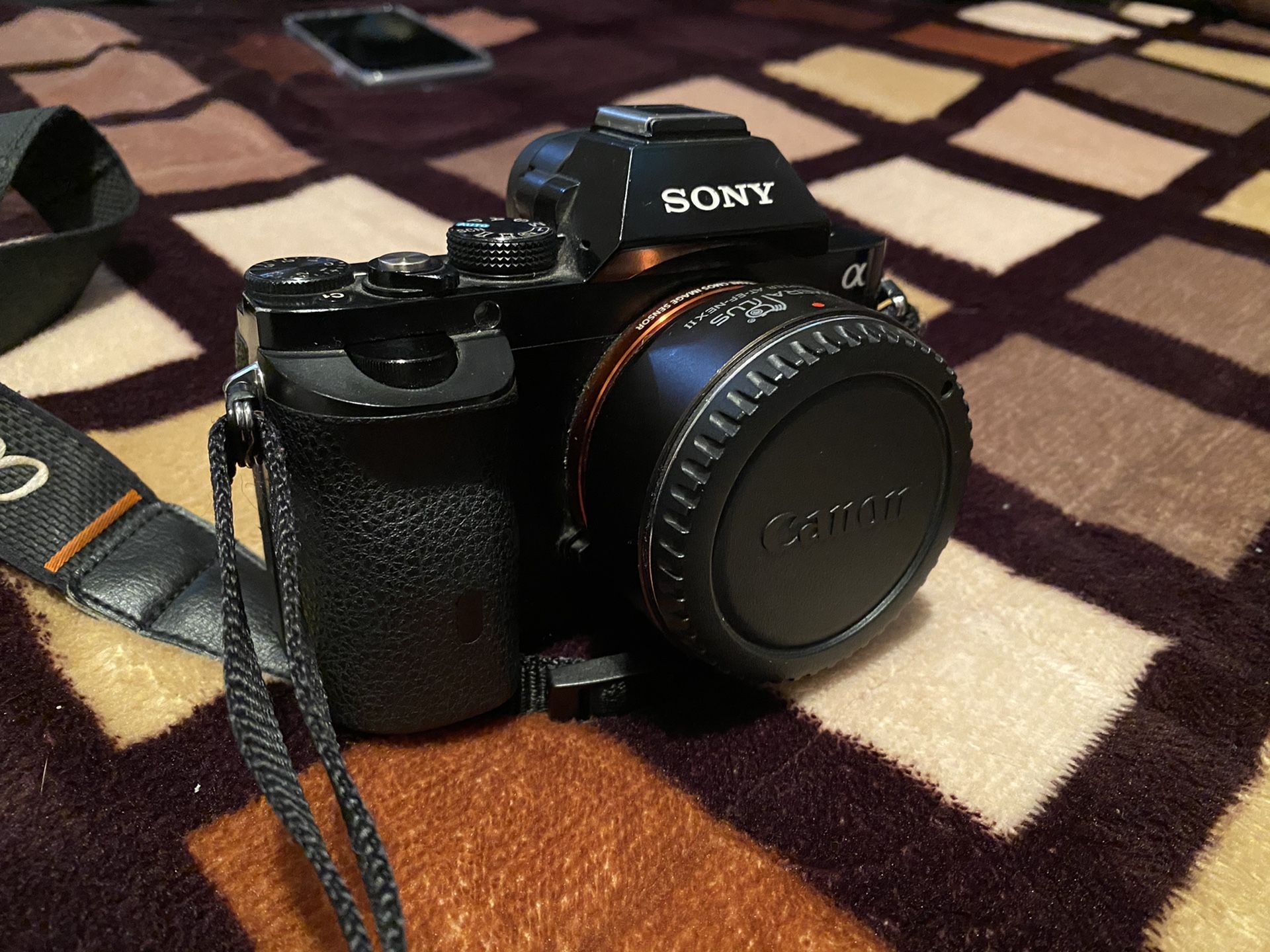 Sony A7 24mp with lens and adapter