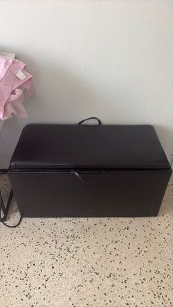 Black leather Storage
