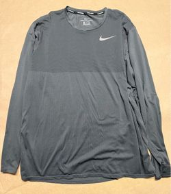 Nike Running Cool Zone Long sleeve LS Gray workout Shirt XXL!