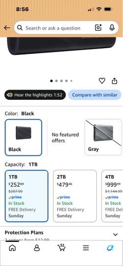 Samsung T9 portable 1TB