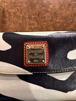 Dooney And Bourke Black And White Zebra Wallet