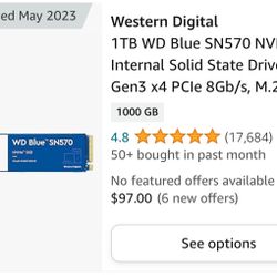 SN570 1Tb SSD