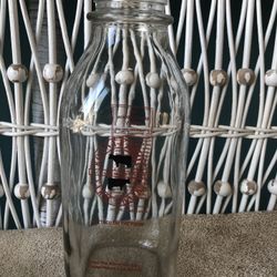 The Ronnybrook Vintage Milk Bottle Perfect Condition  8.5 Inches Tall