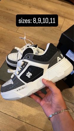 Amiri MA-1 Sneakers Black White Crystal