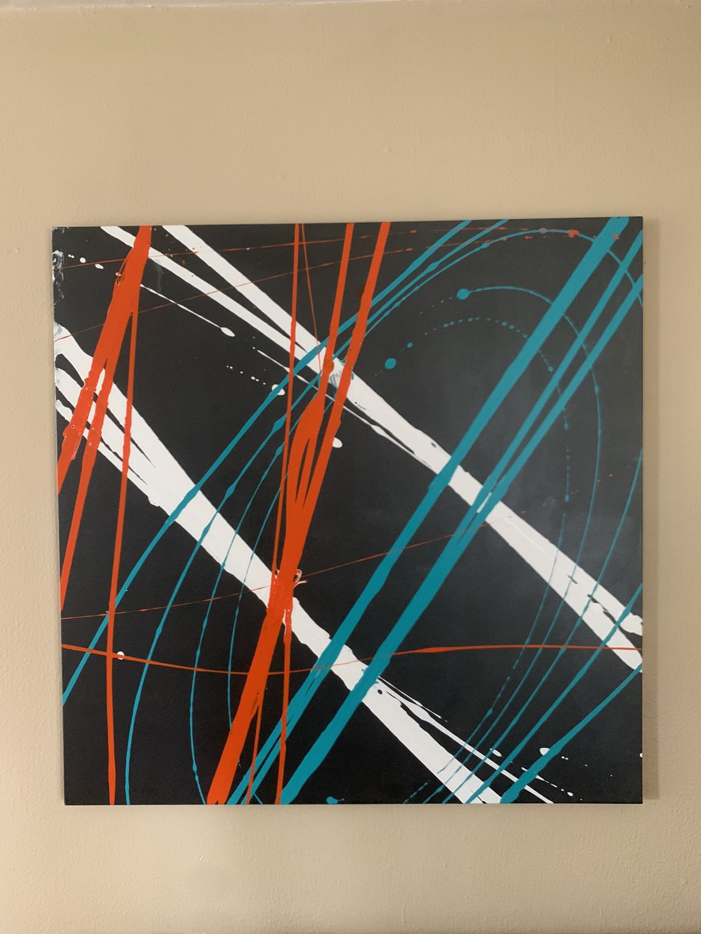 36x36 inch pendulum painting