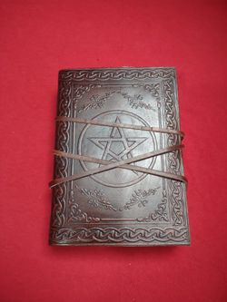 Handmade Leather Journal w/ Pentacle 
