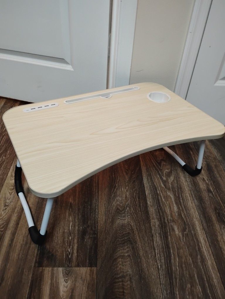Laptop Bed Tray Table, Adjustable Laptop Stand, Portable Lap Desks with Foldable Legs, Reading Desk for Sofa Couch Floor - 23.5"LX15.5"WX10"H