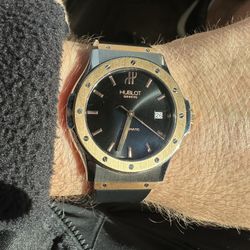 Hublot 41mm Automatic 18k SS Watch 