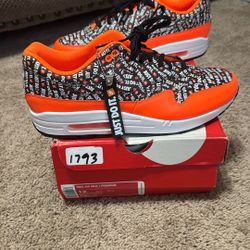 Air Max 1 Just Do It Pack Black Orange 