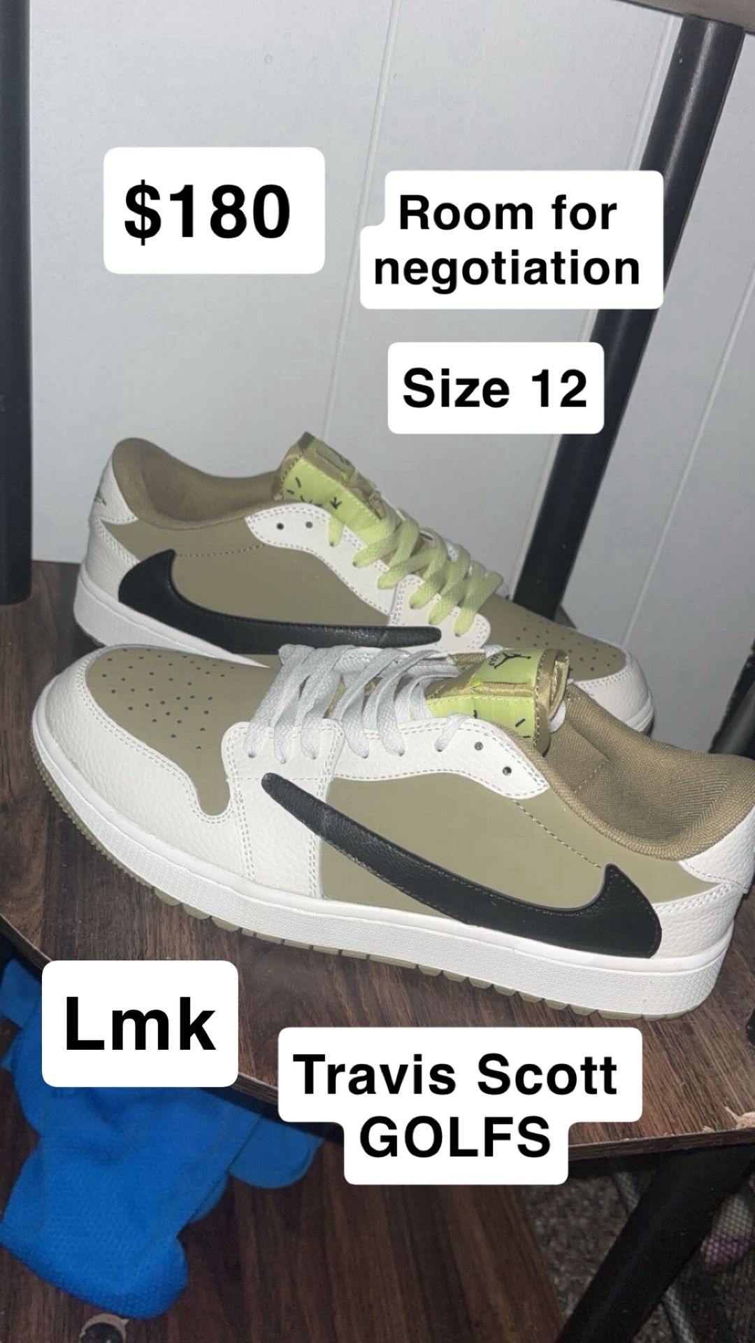 Travis Scott Gold Trainers
